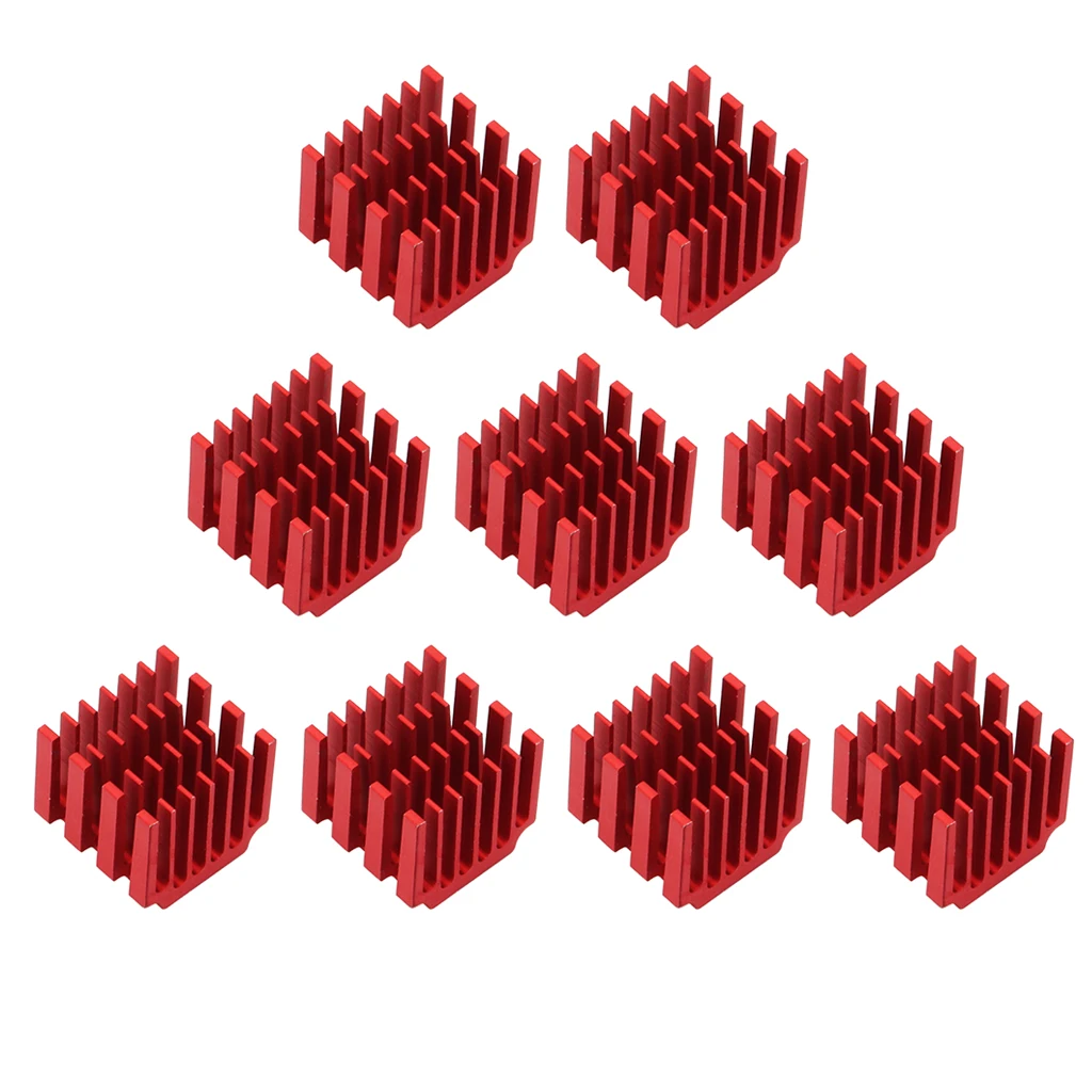 10pcs/lot Motor Driver Heat sinks Cooling Block Heatsink for DRV8825 Red 10pcs/lot Motor Driver Heat sinks Cooling Block Heatsink for DRV8825 Red