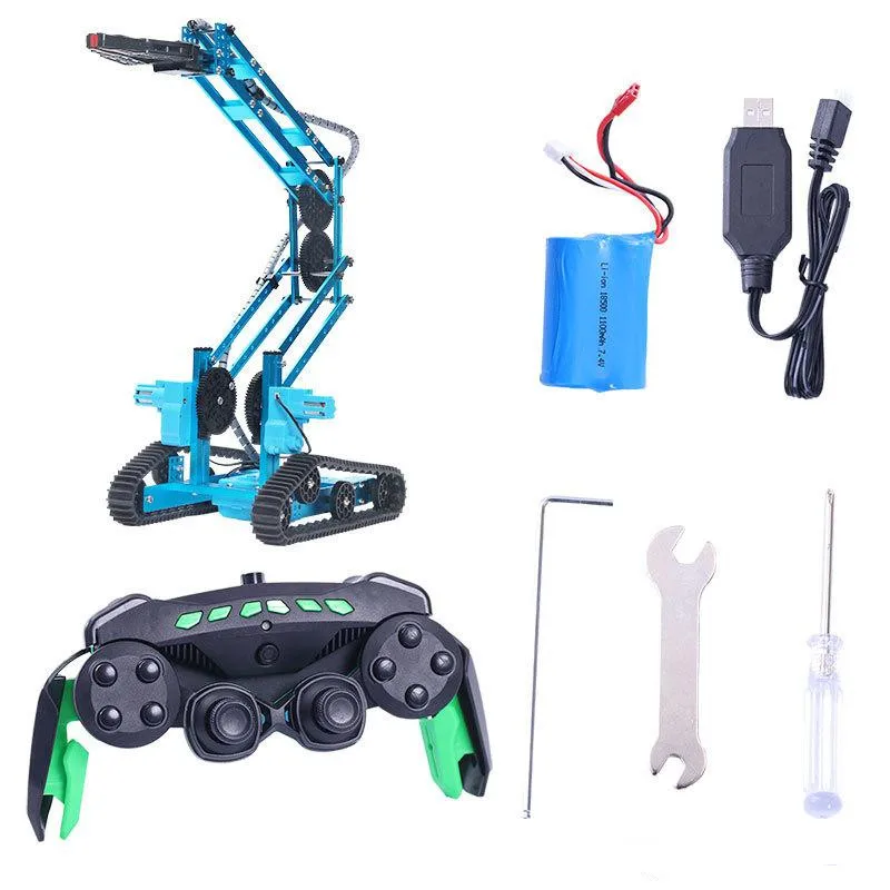 JJRC K1 2.4G 360 Degrees Aluminum Alloy DIY Remote Control Robot Manipulator Smart RC Robot Arm Tank for Boys Model Outdoor Toys
JJRC K1 2.4G 360 Degrees Aluminum Alloy DIY Remote Control Robot Manipulator Smart RC Robot Arm Tank for Boys Model Outdoor Toys