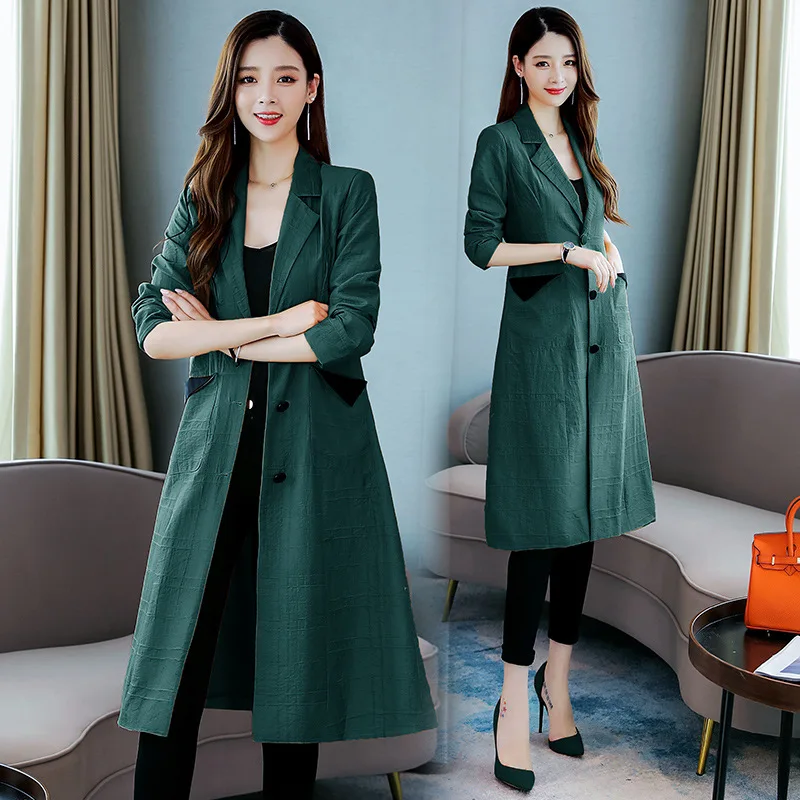 Trench Coat Women's Mid-length Spring And Autumn 2019 New Style Overcoat Elegant Loose-Fit Casual Suit Collar Coat by Age WOMEN'
Trench Coat Women's Mid-length Spring And Autumn 2019 New Style Overcoat Elegant Loose-Fit Casual Suit Collar Coat by Age WOMEN'