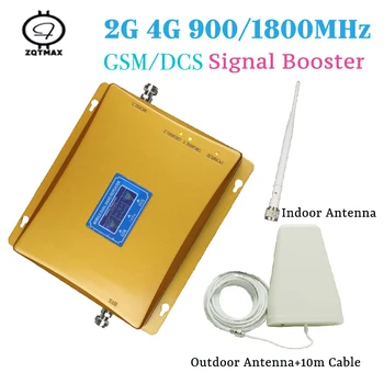 ZQTMAX GSM 900 4G LTE 1800 Dual Band Repeater 70dB Gain Cellular Mobile Signal Booster amplifier LCD Display
ZQTMAX GSM 900 4G LTE 1800 Dual Band Repeater 70dB Gain Cellular Mobile Signal Booster amplifier LCD Display
