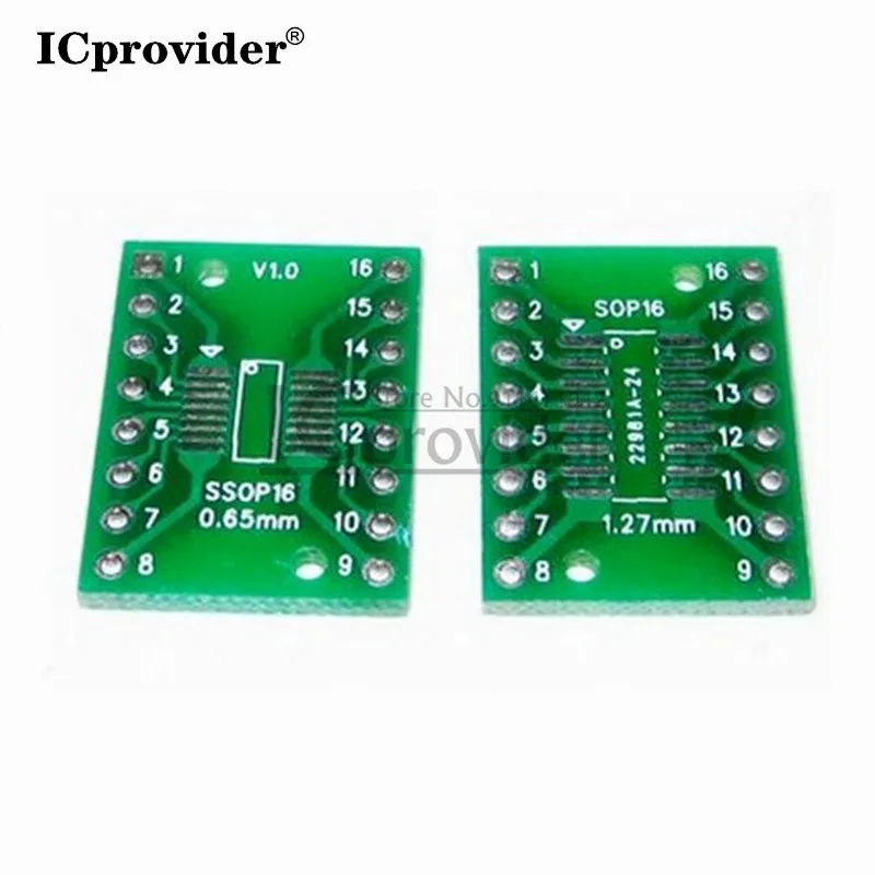 10 шт. TSSOP16 SSOP16 SOP16 к DIP16 трансферная плата DIP Pin адаптер шага icsupplier | Электронные
