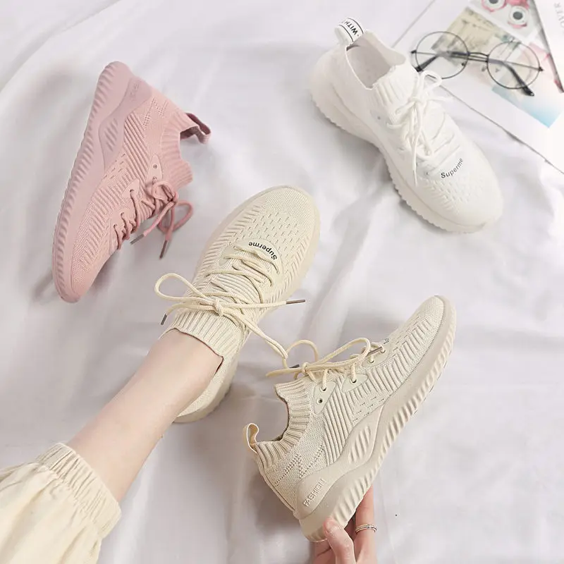 Pink Mesh Shoes Student New Style Korean-style Fly Woven Coconut MacBook wa zi xie Spring And Summer Super Fire Breathable Athle
Pink Mesh Shoes Student New Style Korean-style Fly Woven Coconut MacBook wa zi xie Spring And Summer Super Fire Breathable Athle