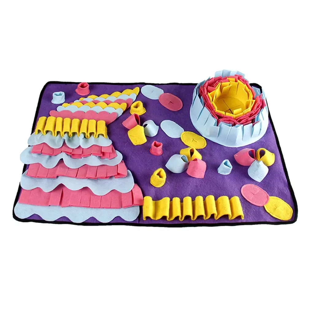 Pet Dog Sniffing Mat Dog Puzzle Toy Pet Snack Feeding Mat Interactive Game Training Blanket Snuffle Training Mat
Pet Dog Sniffing Mat Dog Puzzle Toy Pet Snack Feeding Mat Interactive Game Training Blanket Snuffle Training Mat