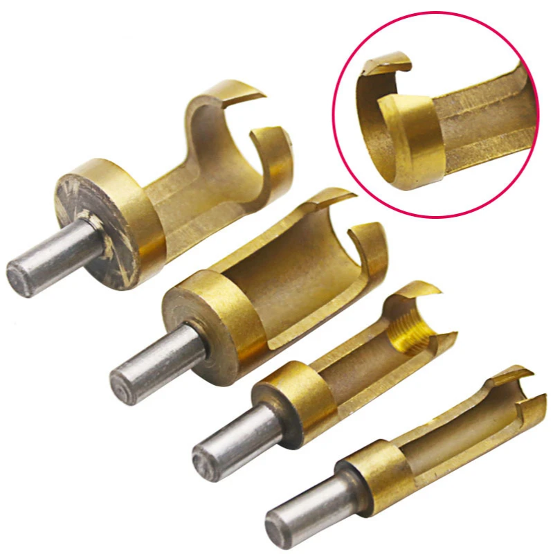 4Pcs/set Cork Bit Round Plug Cutter Cylindrical Titanium Plated Round Cork Drill Bit 8mm Woodworking Hole Opener Hardware Tools
4Pcs/set Cork Bit Round Plug Cutter Cylindrical Titanium Plated Round Cork Drill Bit 8mm Woodworking Hole Opener Hardware Tools