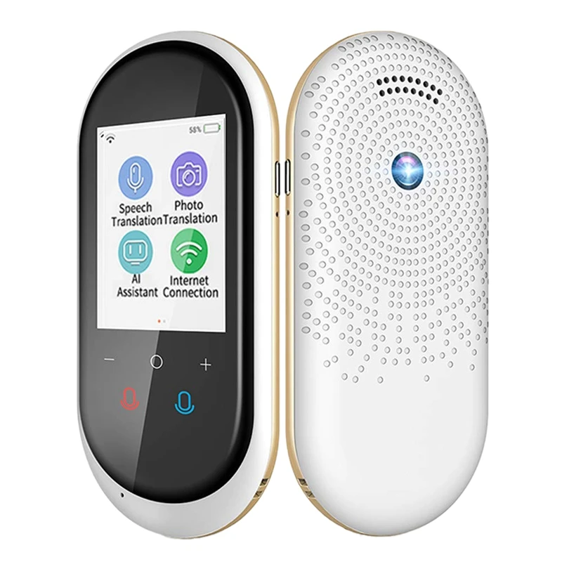 2.4 Inch Portable Translator Translate 70 Languages Translator Voice Photo Translation(White)
2.4 Inch Portable Translator Translate 70 Languages Translator Voice Photo Translation(White)