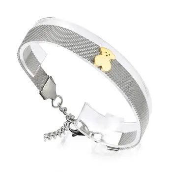 

Fashion Bangle Bracelet Jewelry for Women Girls Stainless Steel Bear New Design Gifts Accessories very cheapest price