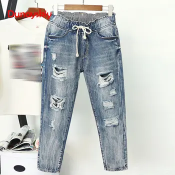 Summer Ripped Boyfriend Jeans For Women Fashion Loose Vintage High Waist Jeans Plus Size Jeans 5XL Pantalones Mujer Vaqueros
Summer Ripped Boyfriend Jeans For Women Fashion Loose Vintage High Waist Jeans Plus Size Jeans 5XL Pantalones Mujer Vaqueros