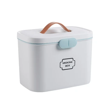 Two-Layer Large Capacity Plastic First Aid Box Box Large Storage Box Medicine Box Emergency Container Household Box-White
Two-Layer Large Capacity Plastic First Aid Box Box Large Storage Box Medicine Box Emergency Container Household Box-White