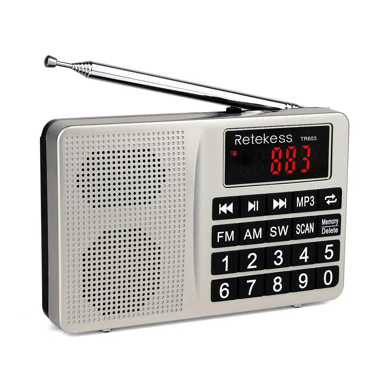 Retekess FM AM SW Radio MP3 Audio Player 5W Speaker LED Digital Display AUX 3.5mm AUX Antenna Large Button family Seniors
Retekess FM AM SW Radio MP3 Audio Player 5W Speaker LED Digital Display AUX 3.5mm AUX Antenna Large Button family Seniors