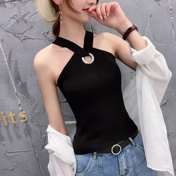 2020 Spring Women Hanging Neck Choker Beauty Back Strap Tank & Tops Female Base Suit Large Size Vest 5XL
2020 Spring Women Hanging Neck Choker Beauty Back Strap Tank & Tops Female Base Suit Large Size Vest 5XL