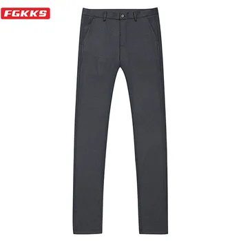 FGKKS Brand Men Casual Pants Trend Men's Solid Color Trousers Male Leisure Straight Suit Pants
FGKKS Brand Men Casual Pants Trend Men's Solid Color Trousers Male Leisure Straight Suit Pants