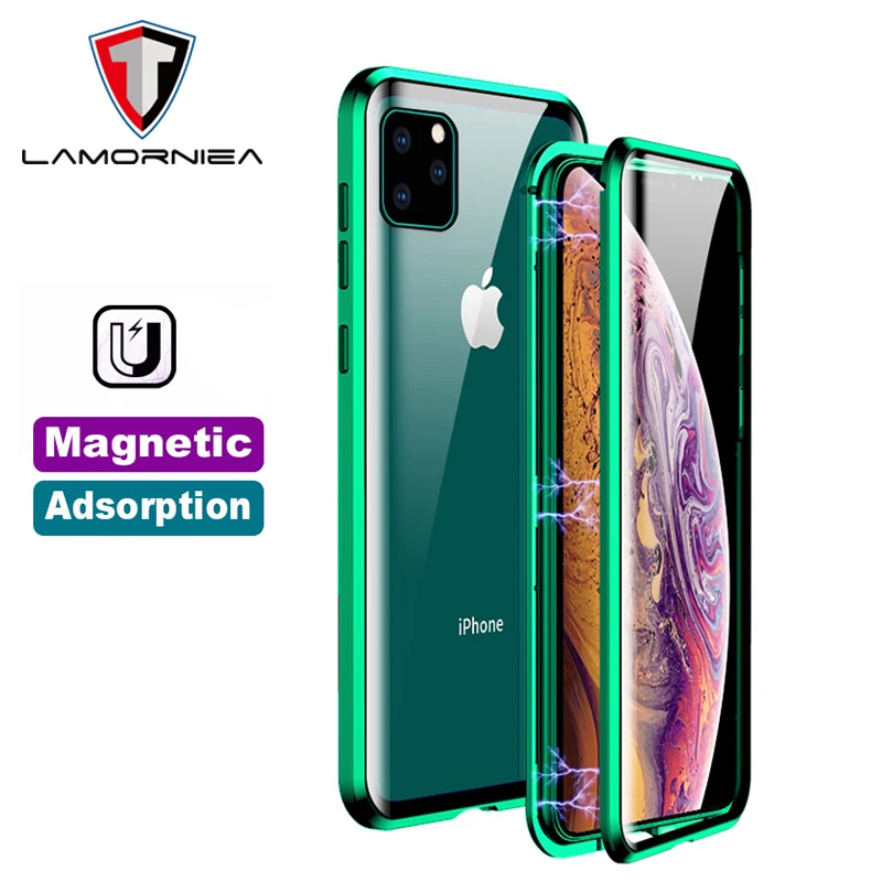 Front + Back 360 Full Magnetic Case For iPhone 11 Pro Max Protective Tempered Glass Cover for iPhone11 Pro Max XS Max XR X XS
Front + Back 360 Full Magnetic Case For iPhone 11 Pro Max Protective Tempered Glass Cover for iPhone11 Pro Max XS Max XR X XS