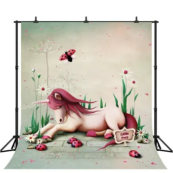 Photography Backdrop little Pony Flower Unicorn Birthday Party Photo Backgrounds 
Photography Backdrop little Pony Flower Unicorn Birthday Party Photo Backgrounds