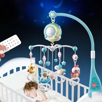 Baby Rotating Crib Bed Bell Rattles Crib Mobiles Toy Holder with Music Box Projection for 0-18 Months Newborn Infant
Baby Rotating Crib Bed Bell Rattles Crib Mobiles Toy Holder with Music Box Projection for 0-18 Months Newborn Infant