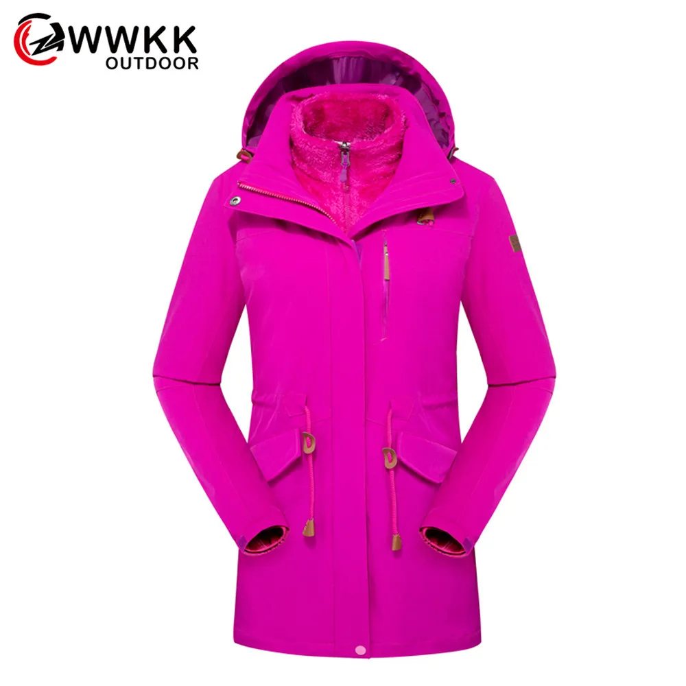 WWKK Hiking Jackets Outdoor Sports Clothes Waterproof Coats Clothing Hooded Camping Trekking Skiing Jacket New Winter Women Warm 
WWKK Hiking Jackets Outdoor Sports Clothes Waterproof Coats Clothing Hooded Camping Trekking Skiing Jacket New Winter Women Warm