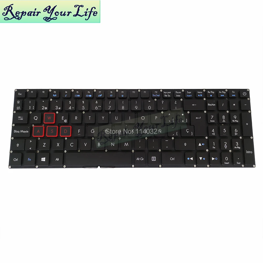 Spanish Replacement Keyboards for Acer Predator Helios 300 PH315-51 PH317-51 PH317-51-70KH 56NY 586M keyboard backlighted Spain
Spanish Replacement Keyboards for Acer Predator Helios 300 PH315-51 PH317-51 PH317-51-70KH 56NY 586M keyboard backlighted Spain