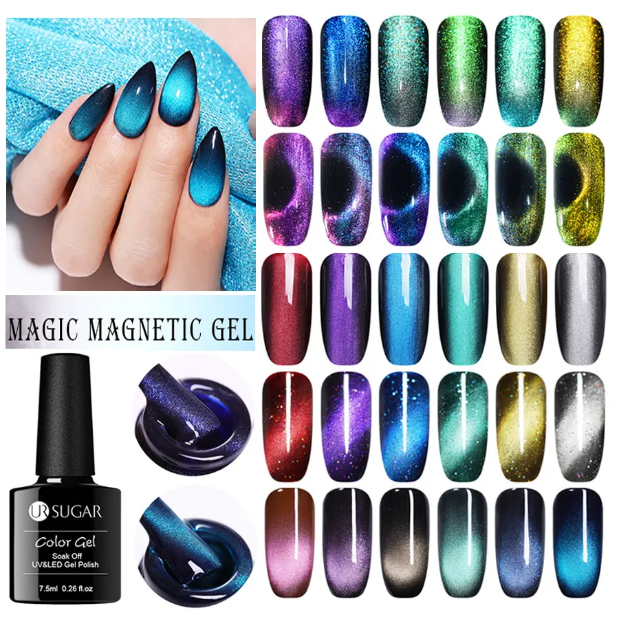 UR SUGAR 7.5ml 5D Magnetic Gel Nail Polish Wide Effect Cat Eye UV Gel Varnish Soak Off UV LED Gel Nail Art Lacquer Manicure DIY
UR SUGAR 7.5ml 5D Magnetic Gel Nail Polish Wide Effect Cat Eye UV Gel Varnish Soak Off UV LED Gel Nail Art Lacquer Manicure DIY
