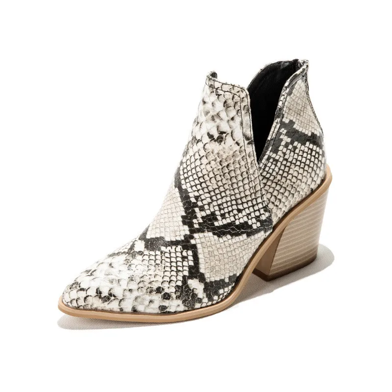 Autumn New Lady High-Heeled Boots Thick Heel Pointed Toe Nude Chelsea Boot Leopard Print Short Ankle Boots For Women 2022 Spring
Autumn New Lady High-Heeled Boots Thick Heel Pointed Toe Nude Chelsea Boot Leopard Print Short Ankle Boots For Women 2022 Spring