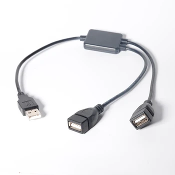 USB Splitter Cable, 90 Degree Right Angle USB A 2.0 Male to 2 USB Female Jack Y Splitter Hub Power Cord Extension Adapter Cable
USB Splitter Cable, 90 Degree Right Angle USB A 2.0 Male to 2 USB Female Jack Y Splitter Hub Power Cord Extension Adapter Cable