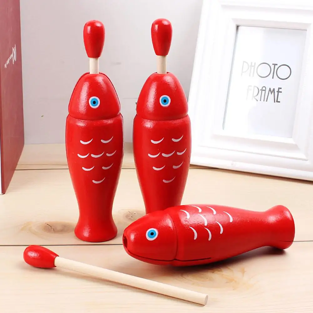 Wooden Fish Shape Knocking Instruments Percussion Early Educational Kids Toy Perfect tool stimulate children's interest in music
Wooden Fish Shape Knocking Instruments Percussion Early Educational Kids Toy Perfect tool stimulate children's interest in music