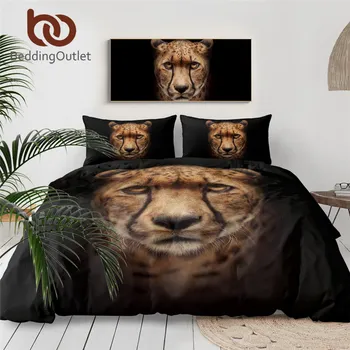 BeddingOutlet Cheetah Face Bedding Set Leopard Cool Duvet Cover Wild Animal Home Textile Black 3D Bedroom Comforter Cover Set
BeddingOutlet Cheetah Face Bedding Set Leopard Cool Duvet Cover Wild Animal Home Textile Black 3D Bedroom Comforter Cover Set