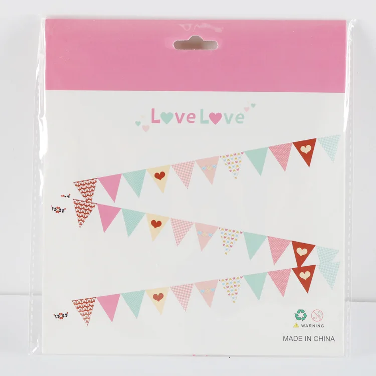baby party decoration wave point banner paper pull bar marriage