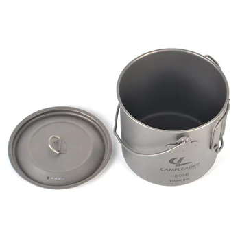 Outdoor Camping Titanium Pot Foldable Portable Single Pot with Lid Picnic Individual Titanium Cookware Pure Titanium Hanging Pot 
Outdoor Camping Titanium Pot Foldable Portable Single Pot with Lid Picnic Individual Titanium Cookware Pure Titanium Hanging Pot