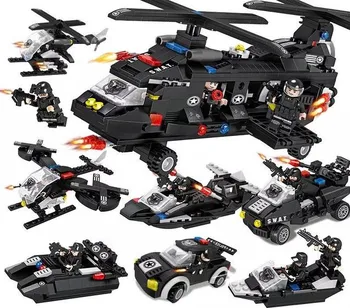 677pcs Children aircraft series Boys puzzle building blocks toy SWAT Boy educational toy gift
677pcs Children aircraft series Boys puzzle building blocks toy SWAT Boy educational toy gift