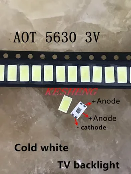 For AOT LED LCD Backlight TV Application Middle Power LED Backlight 0.5W 3V 5630 Cool white LCD TV Backlight PT56WA1 1000PCS
For AOT LED LCD Backlight TV Application Middle Power LED Backlight 0.5W 3V 5630 Cool white LCD TV Backlight PT56WA1 1000PCS