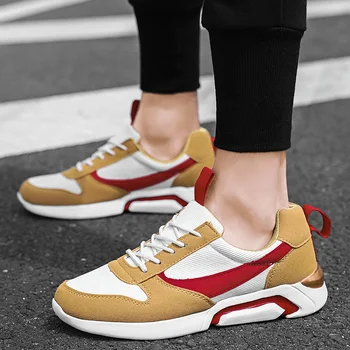 Explosion models Spring and Autumn men's breathable mesh casual trend color matching wild young students low to help shoes
Explosion models Spring and Autumn men's breathable mesh casual trend color matching wild young students low to help shoes