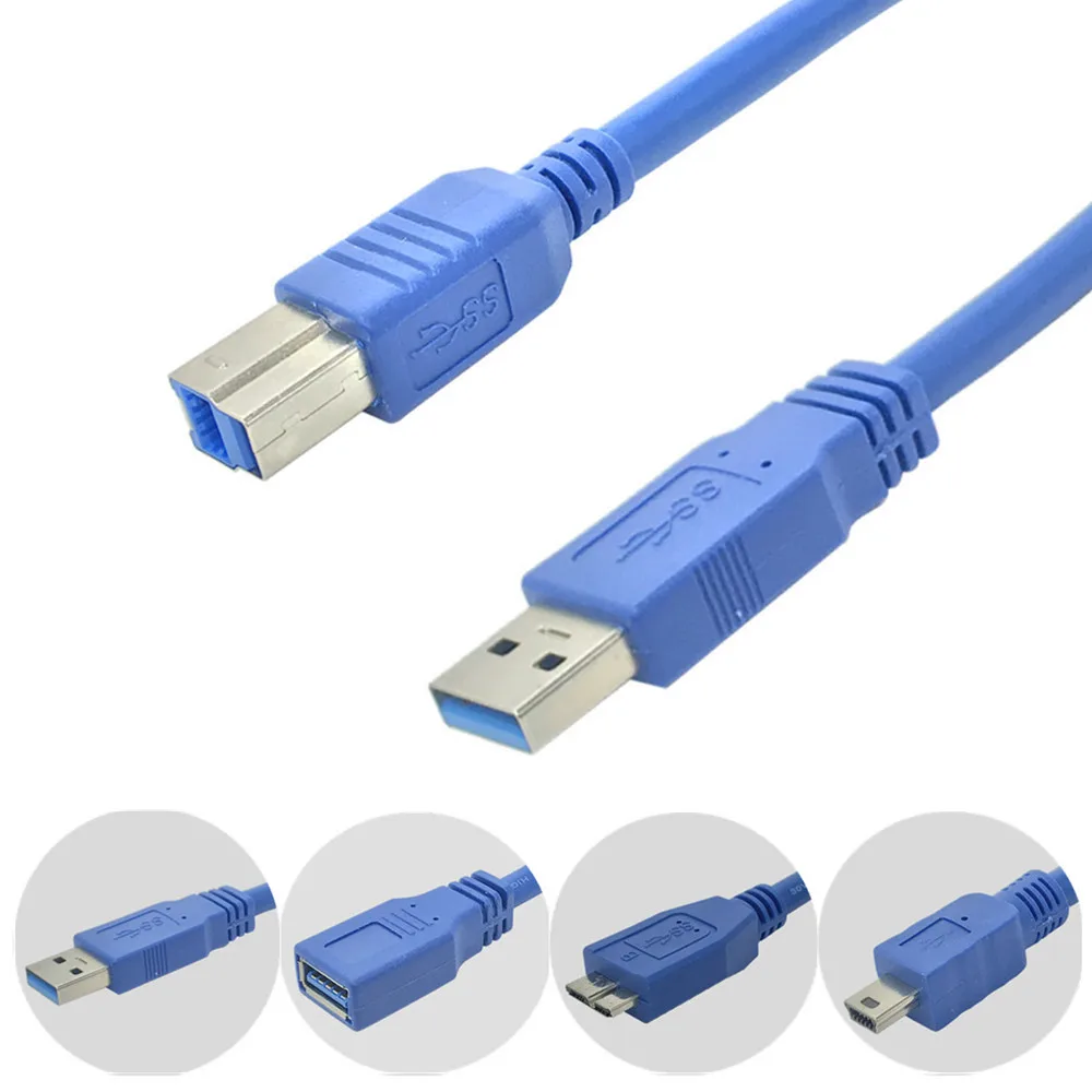 USB Cable Type A Male to USB 3.0 Micro B Male mini Extension Synch Data Cable For Canon Epson HP HDD Printer 0.3m 0.6m 1m-5m
USB Cable Type A Male to USB 3.0 Micro B Male mini Extension Synch Data Cable For Canon Epson HP HDD Printer 0.3m 0.6m 1m-5m