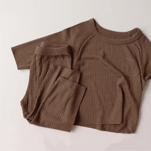Children Home Clothes 2022 Spring Autumn New Infant Baby Boy Pajama Set Cotton Baby Girl Vertical Stripes Top Pants 2-Piece Suit 
Children Home Clothes 2022 Spring Autumn New Infant Baby Boy Pajama Set Cotton Baby Girl Vertical Stripes Top Pants 2-Piece Suit