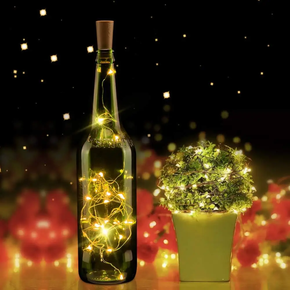 Wine Bottle Lights with Cork 6 Pack Starry Fairy Lights Battery Operated Mini Copper Wire String Lights for Indoor and Outdoor
Wine Bottle Lights with Cork 6 Pack Starry Fairy Lights Battery Operated Mini Copper Wire String Lights for Indoor and Outdoor