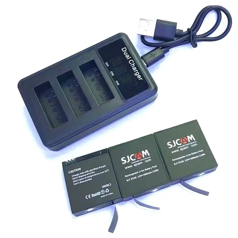 SJCAM Accessories Original SJ7 Star Batteries Rechargable Battery Dual Charger Battery Case For SJCAM SJ7 Action Sports Camera
SJCAM Accessories Original SJ7 Star Batteries Rechargable Battery Dual Charger Battery Case For SJCAM SJ7 Action Sports Camera