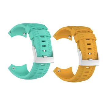 2 Pcs Sports Silicone Replacement Wristband Band Strap for SUUNTO 9/ Baro Smart Watch - Yellow & Green 
2 Pcs Sports Silicone Replacement Wristband Band Strap for SUUNTO 9/ Baro Smart Watch - Yellow & Green