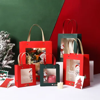 4Pcs/lot Multifuntion Christmas Paper Bag 14*15*6.8cm Festival gift bags with Handles Christmas Party Supplies For Event Party
4Pcs/lot Multifuntion Christmas Paper Bag 14*15*6.8cm Festival gift bags with Handles Christmas Party Supplies For Event Party