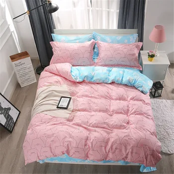 Double Bed Home Textile Products 4Pcs Set Quilt Cover Pillow Cover Soft and Comfortable Bedding Skin-Friendly Household Supplies
Double Bed Home Textile Products 4Pcs Set Quilt Cover Pillow Cover Soft and Comfortable Bedding Skin-Friendly Household Supplies