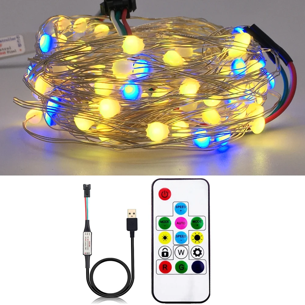 Shop Generic USB SK6812 LED String Christmas Lights For Bedroom WS2812B