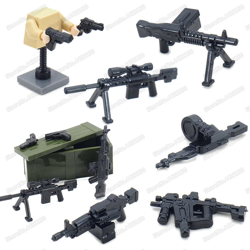Фигурки, оружие, Сборная модель боеприпасов, 2 мировая война, оборудование для армии, Moc, рождественские подарки для детей, игрушки 
Фигурки, оружие, Сборная модель боеприпасов, 2 мировая война, оборудование для армии, Moc, рождественские подарки для детей, игрушки