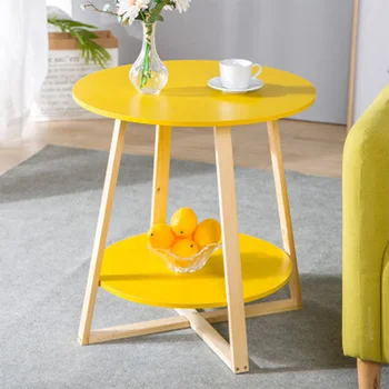 Living Room Small Coffee Table Simple Style Easy Assemble Round Wooden Tea Table Modern Creative Table for Home Furniture
Living Room Small Coffee Table Simple Style Easy Assemble Round Wooden Tea Table Modern Creative Table for Home Furniture