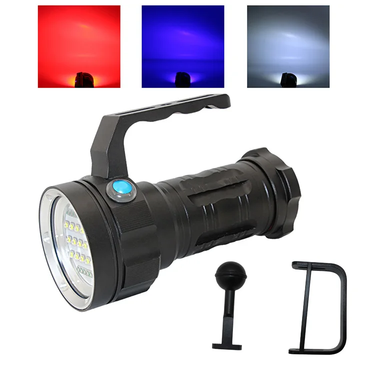 Superpower underwater Portable Max 5000 lumens photography Diving video Handle Light with Blue/Red and white Light D005
Superpower underwater Portable Max 5000 lumens photography Diving video Handle Light with Blue/Red and white Light D005