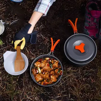 Aluminum Alloy Camping Cookware Cooking Set 1-2 People Portable Picnic Tableware Outdoor Hiking Camping Cookware Set Picnic Pot
Aluminum Alloy Camping Cookware Cooking Set 1-2 People Portable Picnic Tableware Outdoor Hiking Camping Cookware Set Picnic Pot