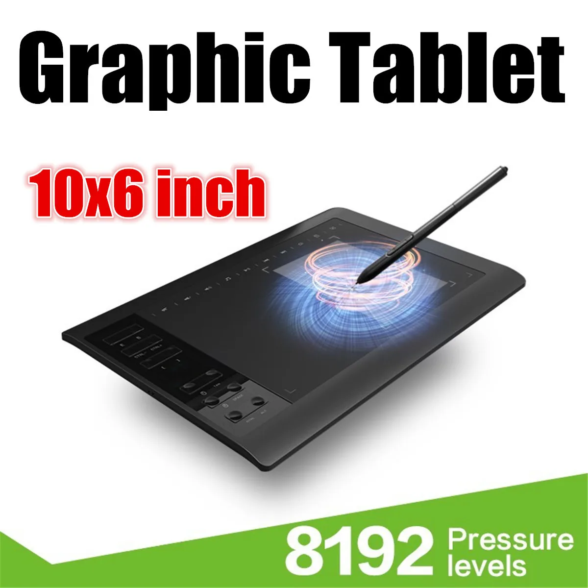10*6'' IPS G10 Graphic Tablet 8192 Levels Digital Drawing Tablet Monitor Pen 233 Point Quick Reading Pressure Sensing Master
10*6'' IPS G10 Graphic Tablet 8192 Levels Digital Drawing Tablet Monitor Pen 233 Point Quick Reading Pressure Sensing Master