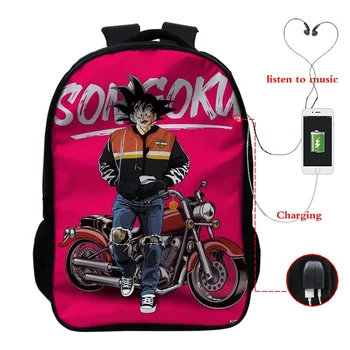 New Dragon Ball USB Charge Backpack Fashion Goku Schoolbag Students Bookbag Teens Daily Rucksack Unisex Travel USB Backpack Gift
New Dragon Ball USB Charge Backpack Fashion Goku Schoolbag Students Bookbag Teens Daily Rucksack Unisex Travel USB Backpack Gift