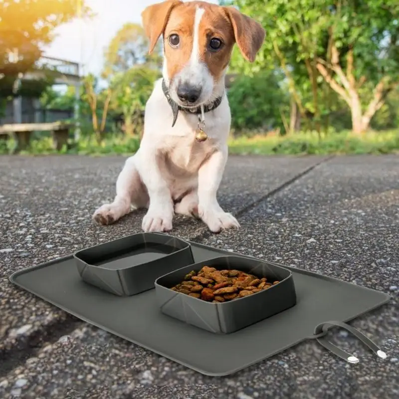 Portable Pet Feeder Silicone Non-slip Foldable Double Basins Dogs Cats Feeding Bowl Pet Feeder Water Drinking Automatic Feeder
Portable Pet Feeder Silicone Non-slip Foldable Double Basins Dogs Cats Feeding Bowl Pet Feeder Water Drinking Automatic Feeder