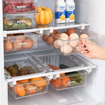 Fridge Organizer Storage Rack Fridge Freezer Shelf Pull-out Refrigerator Storage Box Food Preservation Partition Container
Fridge Organizer Storage Rack Fridge Freezer Shelf Pull-out Refrigerator Storage Box Food Preservation Partition Container