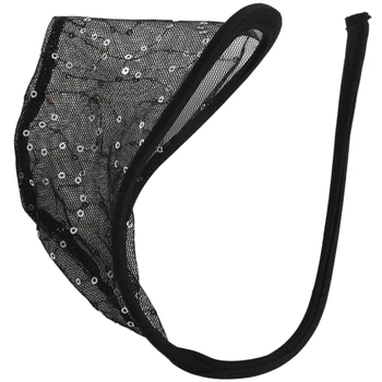 Lace C-string Sexy Invisible Underpants Belt Panty with Sequins for Men 
Lace C-string Sexy Invisible Underpants Belt Panty with Sequins for Men