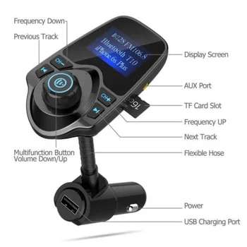 New Car FM Transmitter Bluetooth Radio Adapter Phone Hands-free MP3 USB AUX\tPort
New Car FM Transmitter Bluetooth Radio Adapter Phone Hands-free MP3 USB AUX\tPort