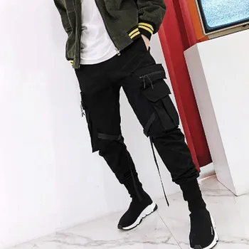 Fitas de moda do punk hip hop dos homens slim fit calças cargo camuflagem harem pants mens harajuku japonês camo corredores calç
Fitas de moda do punk hip hop dos homens slim fit calças cargo camuflagem harem pants mens harajuku japonês camo corredores calç