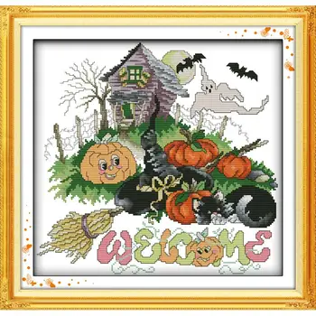 Halloween(1)(pumpkin) Home Decorations Child DIY Handmade DMC Cross Stitch Needlework Embroidery Counting Pattern on Canvas
Halloween(1)(pumpkin) Home Decorations Child DIY Handmade DMC Cross Stitch Needlework Embroidery Counting Pattern on Canvas